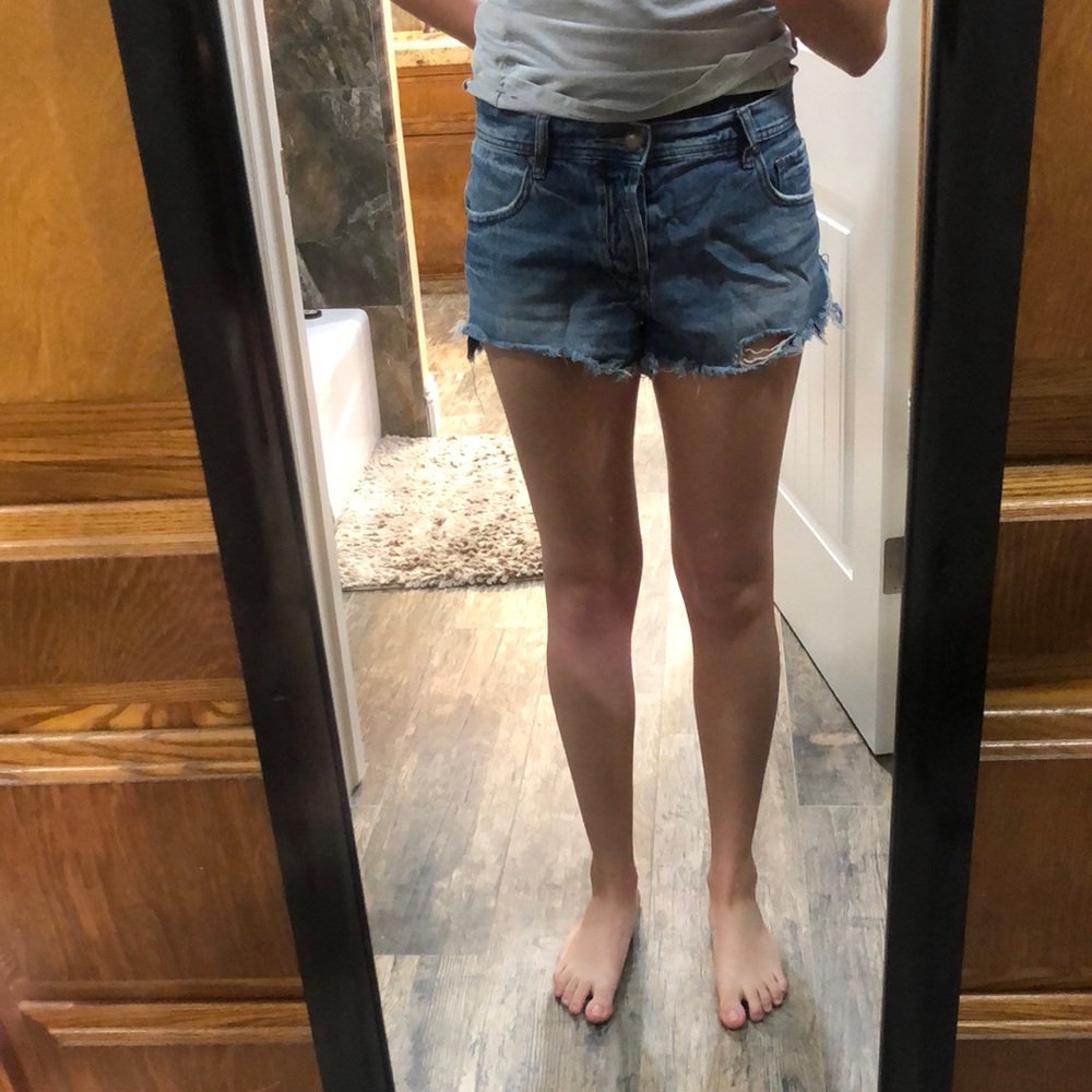 Free people jean shorts